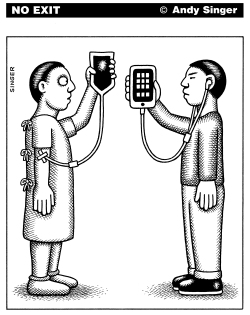 INTRAVENOUS SMART PHONES by Andy Singer