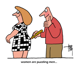 WOMEN PUZZLING MEN by Arend Van Dam