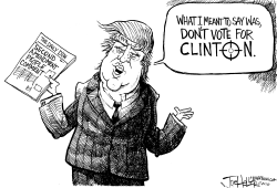TRUMP'S COMMENTS by Joe Heller