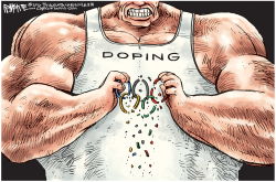 OLYMPIC DOPING  by Rick McKee