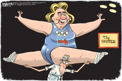 HILLARY SPOTTER  by Rick McKee