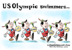 US OLYMPIC SWIM SCANDAL  by Dave Granlund