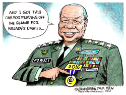 Powell and Hillary emails  by Dave Granlund