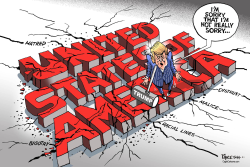 TRUMP SAYS SORRY  by Paresh Nath