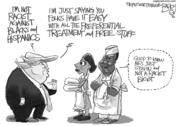 NON-RACIST TRUMP by Pat Bagley