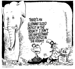ELEPHANT DEFICIT by Mike Lane