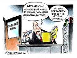 SCHOOLS AND DRESS CODES  by Dave Granlund