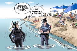 FRENCH BURKINI ISSUE  by Paresh Nath