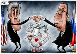 FINGERS CROSSED FOR SYRIA by Brian Adcock