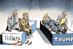 THE STATE OF THE PRESIDENTIAL RACE by Patrick Chappatte
