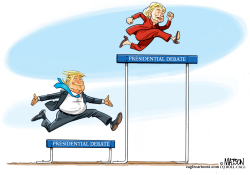 CLINTON AND TRUMP EXCEED DEBATE EXPECTATIONS-  by R.J. Matson