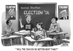 FIRST TIME VOTERS IN SOCIAL STUDIES CLASS by R.J. Matson