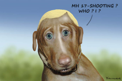 THE MH 17 SHOOTING DOG PUTIN by Marian Kamensky