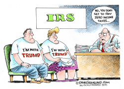 TRUMP INCOME TAXES  by Dave Granlund