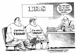 TRUMP INCOME TAXES by Dave Granlund