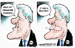 BILL CLINTON AND OBAMACARE  by Dave Granlund