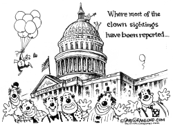 CLOWN SIGHTINGS  by Dave Granlund
