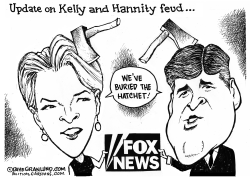 KELLY AND HANNITY FEUD by Dave Granlund