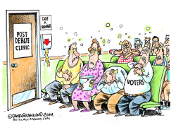 POST DEBATE CLINIC  by Dave Granlund