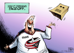 LOCAL OH - CBJ FACE-OFF  by Nate Beeler