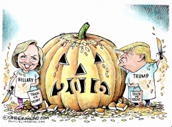 ELECTION 2016 TRICK OR TREAT  by Dave Granlund