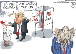 VOTER SUPPRESSION  by Pat Bagley