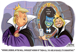 TRUMP COMPLAINS ABOUT RIGGED MIRROR by R.J. Matson