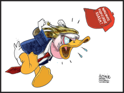 DONALD DUCK TRUMP by Terry Mosher
