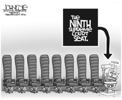 THE NINTH SUPREME COURT SEAT BW by John Cole