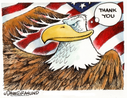 VETERANS DAY EAGLE  by Dave Granlund