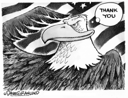 VETERANS DAY EAGLE by Dave Granlund