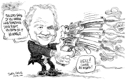 PAT ROBERTSON AND HUGO CHAVEZ by Daryl Cagle
