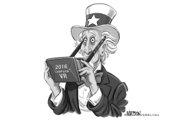UNCLE SAM RELIVES NASTY 2016 ELECTION CAMPAIGN IN VIRTUAL REALITY by R.J. Matson