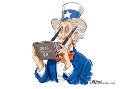 UNCLE SAM RELIVES NASTY 2016 ELECTION CAMPAIGN IN VIRTUAL REALITY- by R.J. Matson