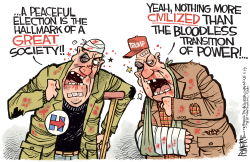 BLOODLESS ELECTION by Rick McKee