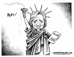 HILLARY LOSES 2016 by Dave Granlund