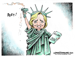Hillary loses 2016  by Dave Granlund
