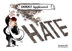 TRUMP SPREADS HATE  by Jimmy Margulies