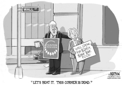 BILL AND HILLARY CLINTON ON WALL STREET TODAY by R.J. Matson