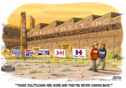 LIKE RUSTBELT JOBS CLINTONS AND BUSHES ARE GONE AND NEVER COMING BACK- by R.J. Matson