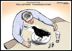 POLLSTERS THANKSGIVING EATING CROW by J.D. Crowe