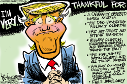TRUMP THANKS by Milt Priggee
