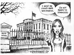 MELANIA AND WHITE HOUSE by Dave Granlund