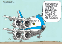 HAIR FORCE ONE by Bill Schorr