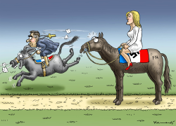 FILLON WANTS TO OVERTAKE ON THE RIGHT by Marian Kamensky