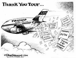 TRUMP THANK YOU TOUR by Dave Granlund