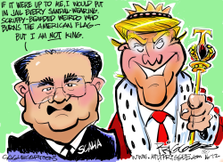 KING TRUMP by Milt Priggee