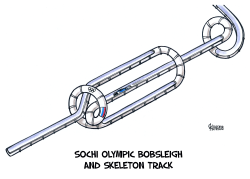 SOCHI OLYMPIC BOBSLED AND SKELETON TRACK by Gatis Sluka