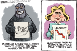 RUSSIAN HACKERS by Rick McKee