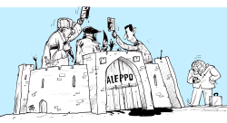 ALEPPO FALL by Emad Hajjaj